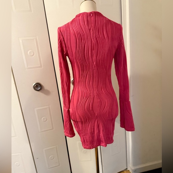 NWOT Pretty Little Thing Hot Pink Body Icon Dress S - Picture 3 of 7
